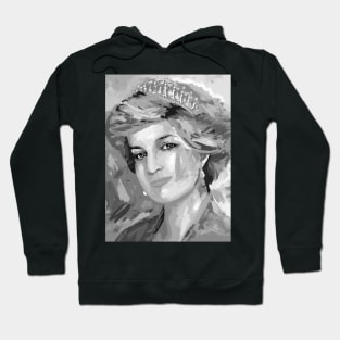 Princess Diana Black and White Hoodie